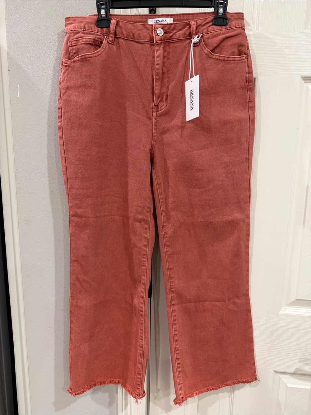 Zenana Rust Women's Straight-Leg crop Jeans
